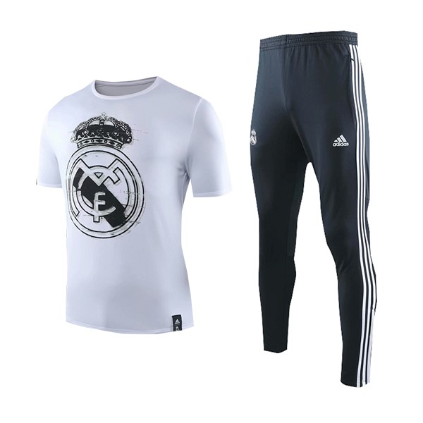 Entrenamiento Real Madrid Conjunto Completo 2019-20 Blanco Azul